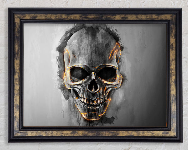 Fire Skull 1 Framed Print