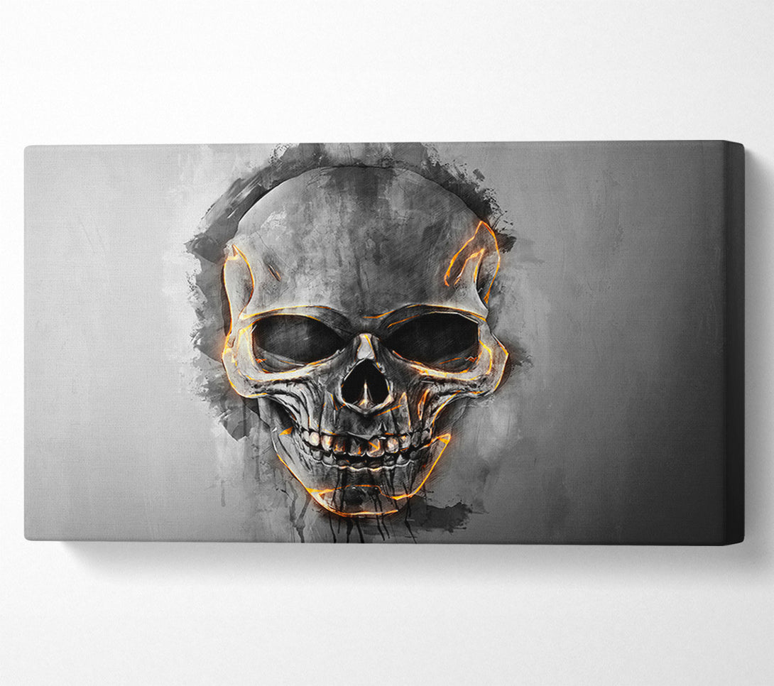  A Canvas Print of Fire Skull 1 Canvas Wall Art