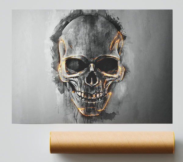 Fire Skull 1 Print