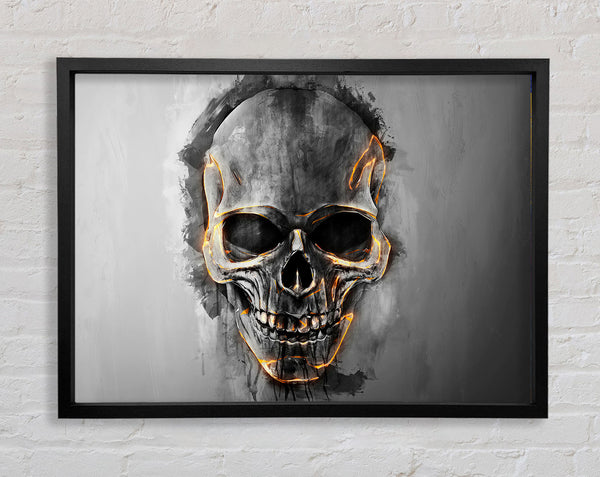 Fire Skull 1 Framed Print