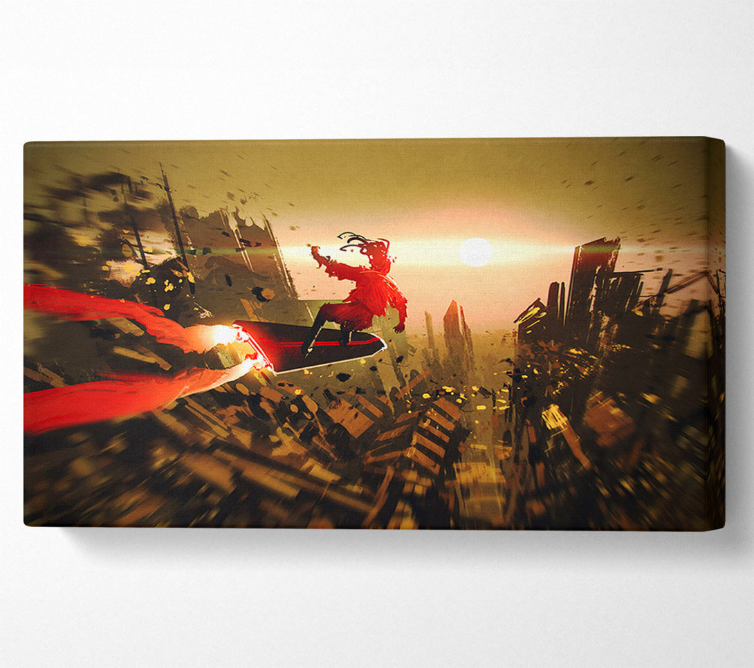  A Canvas Print of Futuristic Skateboard Canvas Wall Art