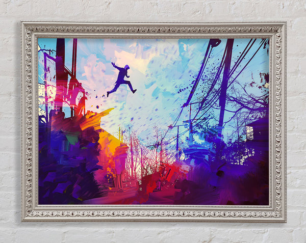Base Jumper Framed Print