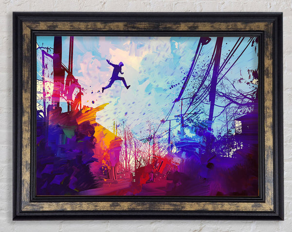 Base Jumper Framed Print
