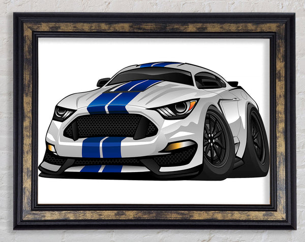 Mustang Car Beast Framed Print