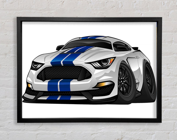 Mustang Car Beast Framed Print