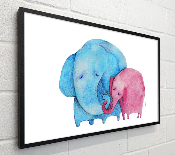 Mother And Baby Elephant