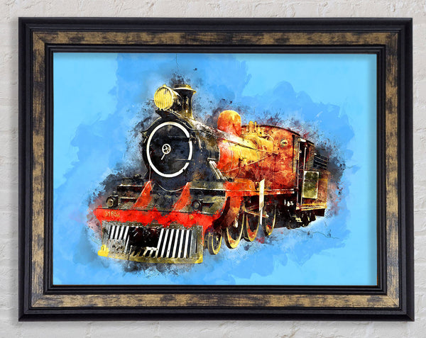 Train Blues Framed Print