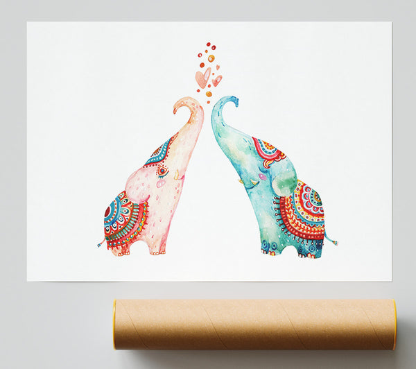 Elephant Love Giclee Print