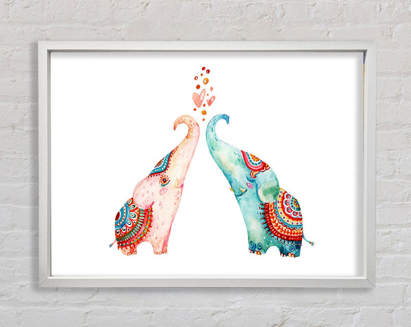 Elephant Love Framed Print