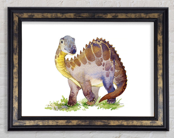 Smiling Dino Framed Print