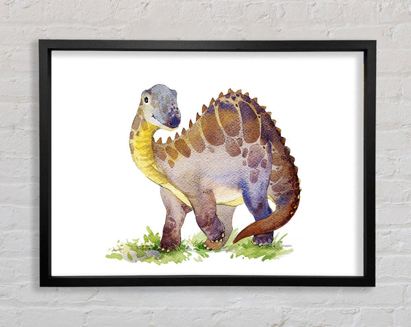 Smiling Dino Framed Print