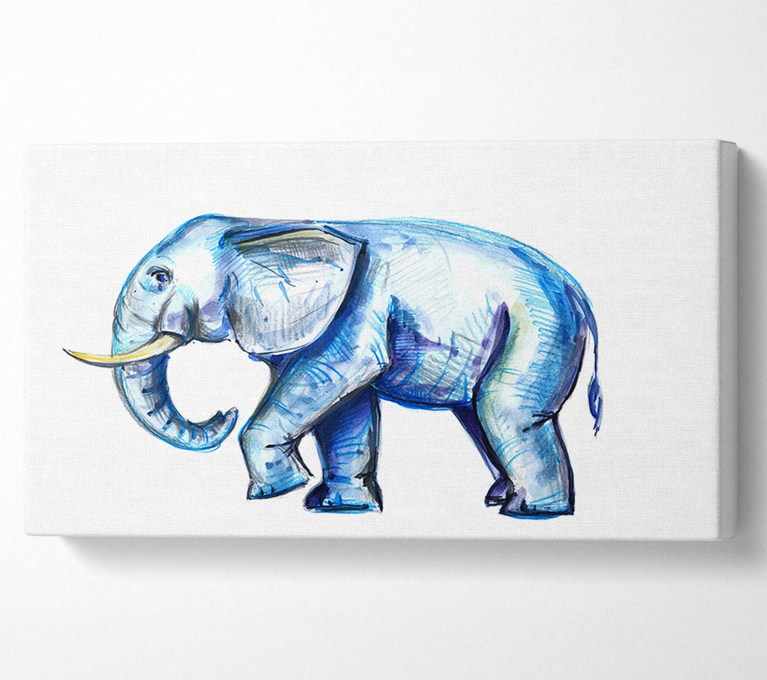  A Canvas Print of Wondering Elephant Canvas Wall Art