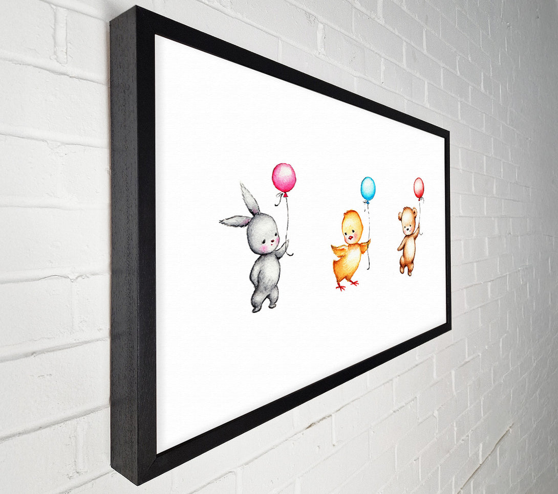  A Canvas Print of Animal Balloon Family Canvas Wall Art