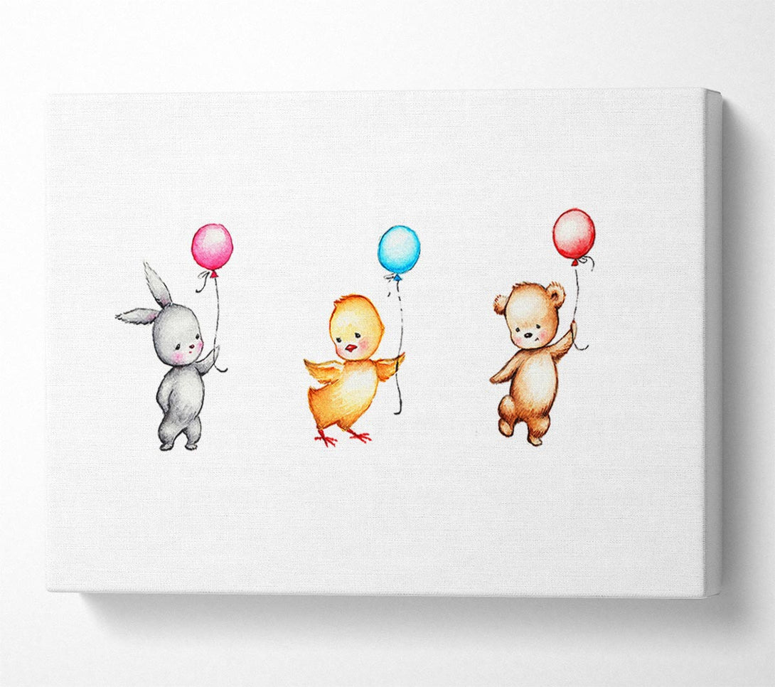  A Canvas Print of Animal Balloon Family Canvas Wall Art