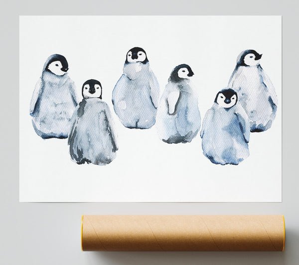 Penguin Family Giclee Print