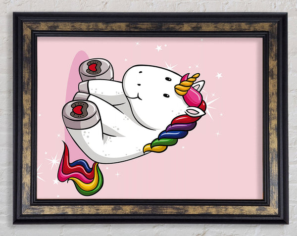 Unicorn Love Framed Print