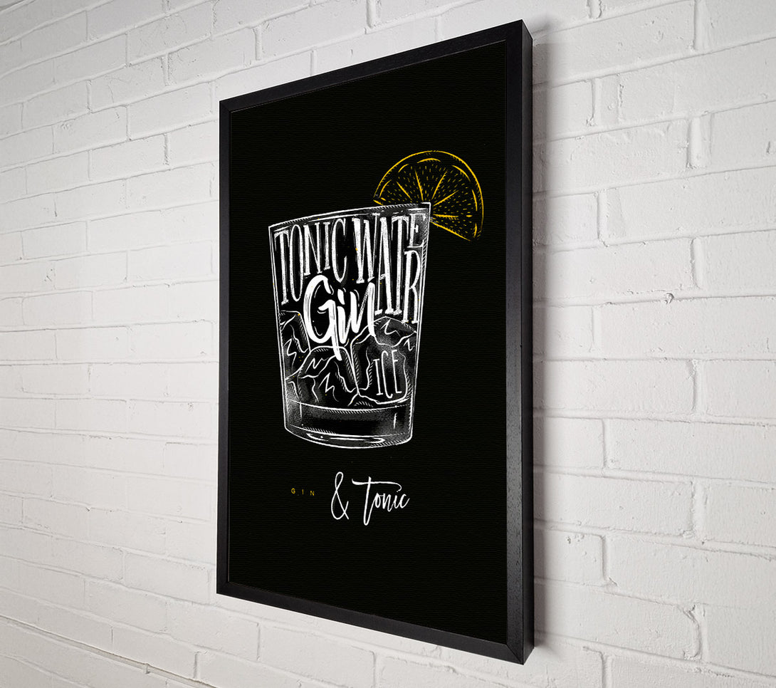  A Canvas Print of Gin And Tonic Over Ice 1 Canvas Art