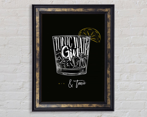 Gin And Tonic Over Ice 1 Framed Print