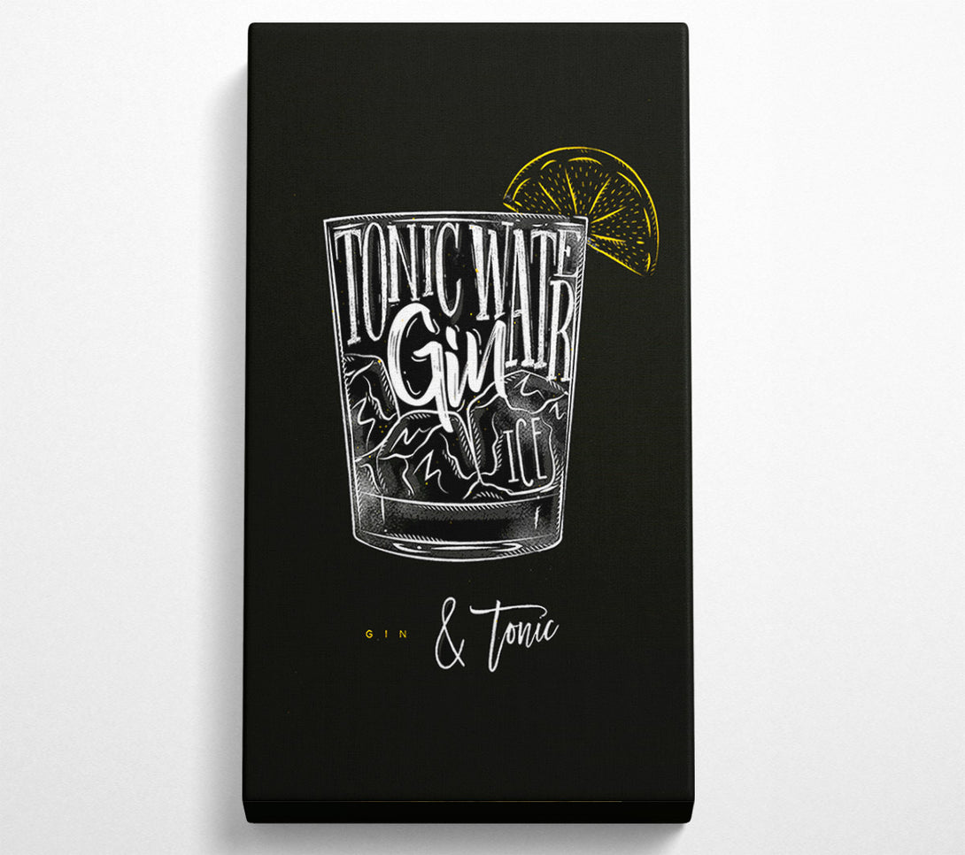  A Canvas Print of Gin And Tonic Over Ice 1 Canvas Art