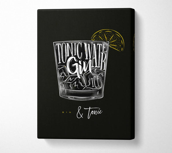  A Canvas Print of Gin And Tonic Over Ice 1 Canvas Art