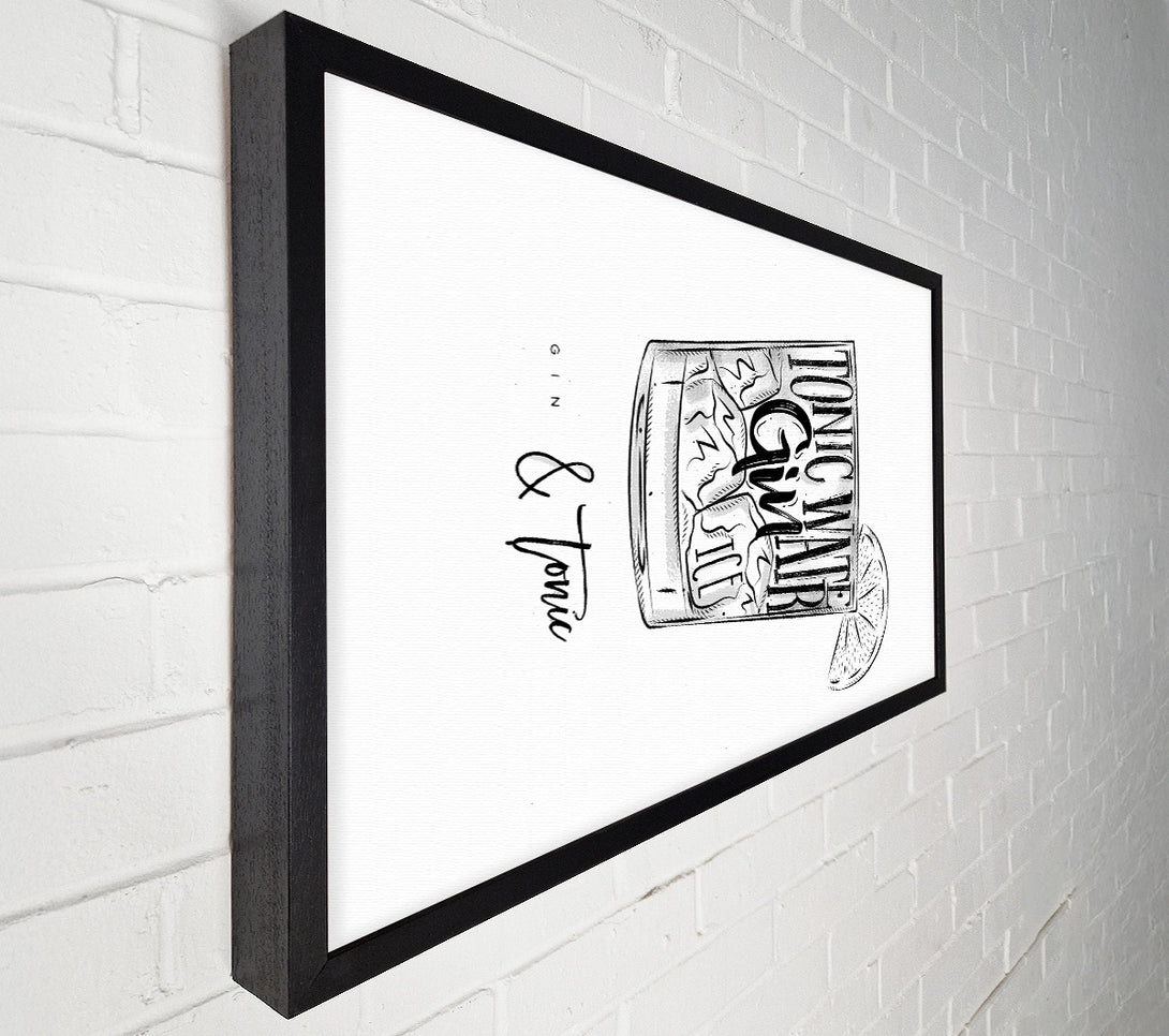  A Canvas Print of Gin And Tonic Over Ice 2 Canvas Wall Art