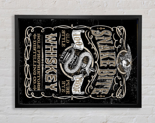 Snake Bite Whiskey Framed Print