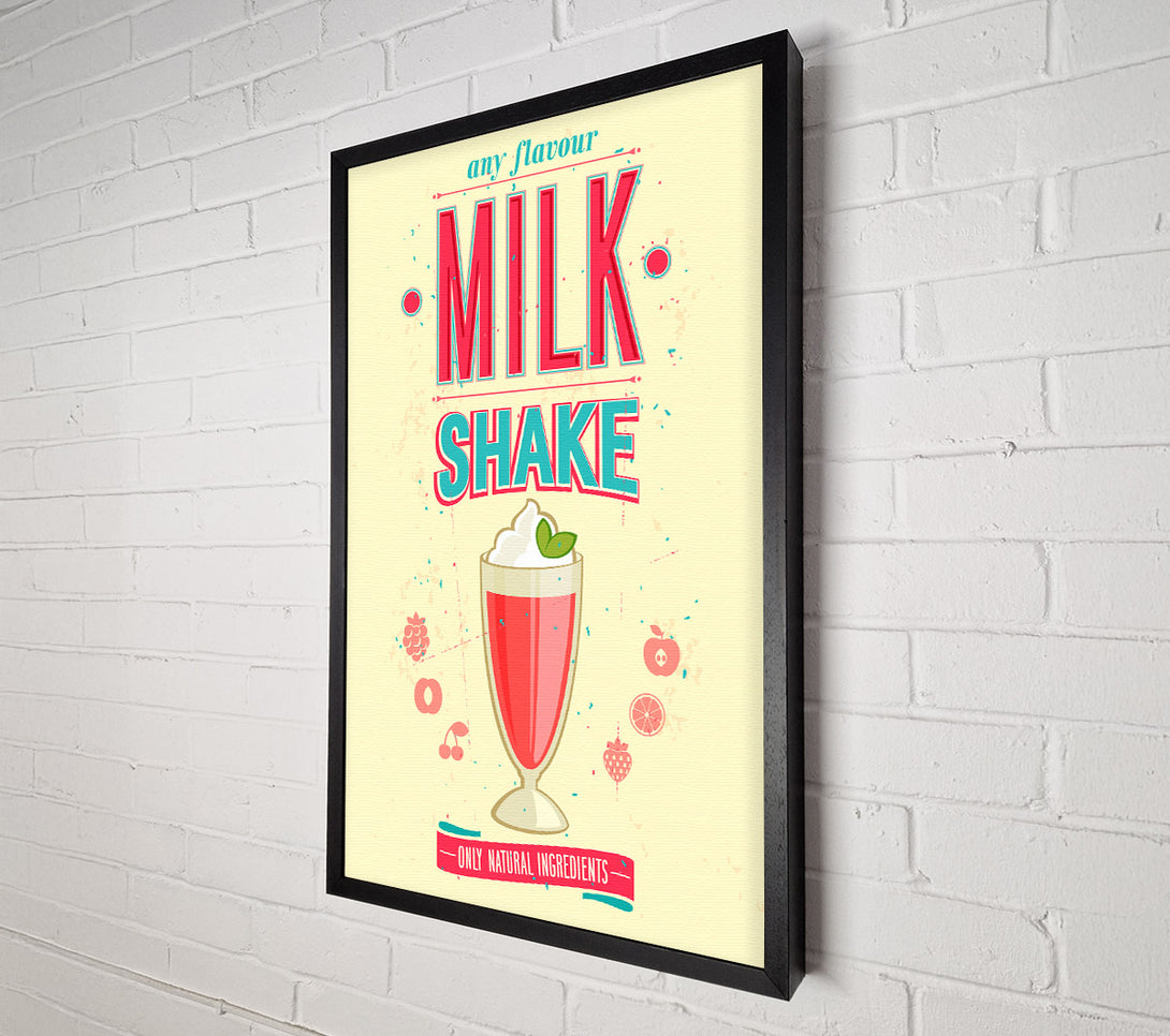  A Canvas Print of Milk Shake Canvas Wall Art
