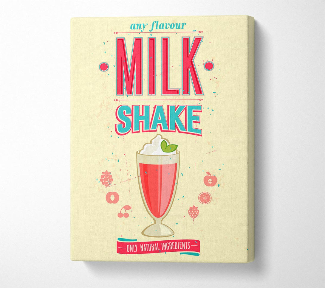  A Canvas Print of Milk Shake Canvas Wall Art