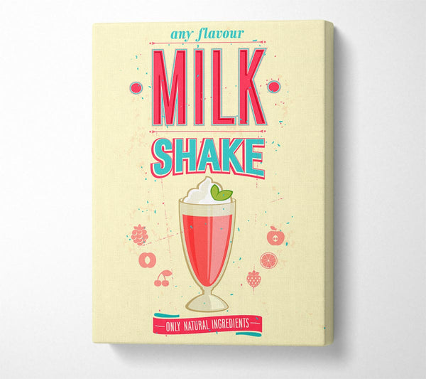  A Canvas Print of Milk Shake Canvas Wall Art
