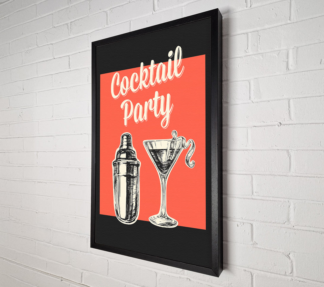  A Canvas Print of Cocktail Party 1 Canvas Print