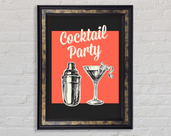 Cocktail Party 1 Framed Print