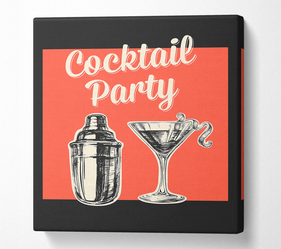  A Canvas Print of Cocktail Party 1 Canvas Print