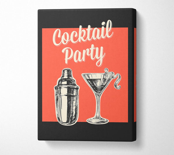  A Canvas Print of Cocktail Party 1 Canvas Print