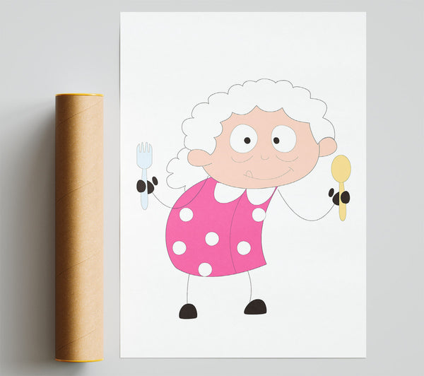 Grannies Kitchen Print