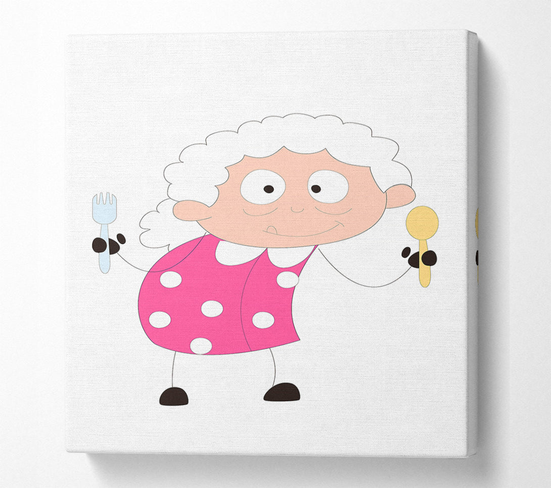  A Canvas Print of Grannies Kitchen Canvas Wall Art