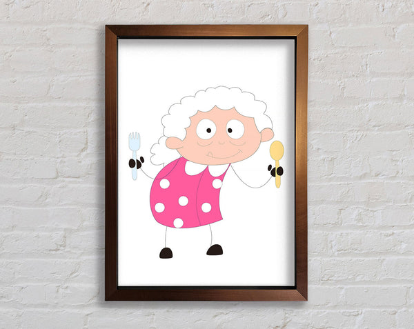 Grannies Kitchen Framed Print