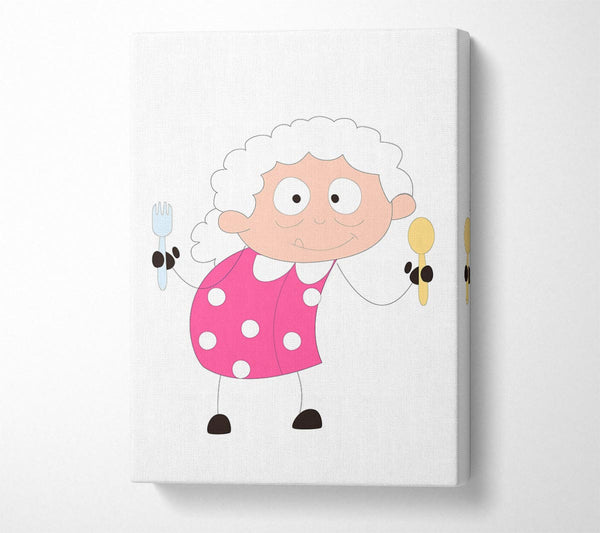  A Canvas Print of Grannies Kitchen Canvas Wall Art