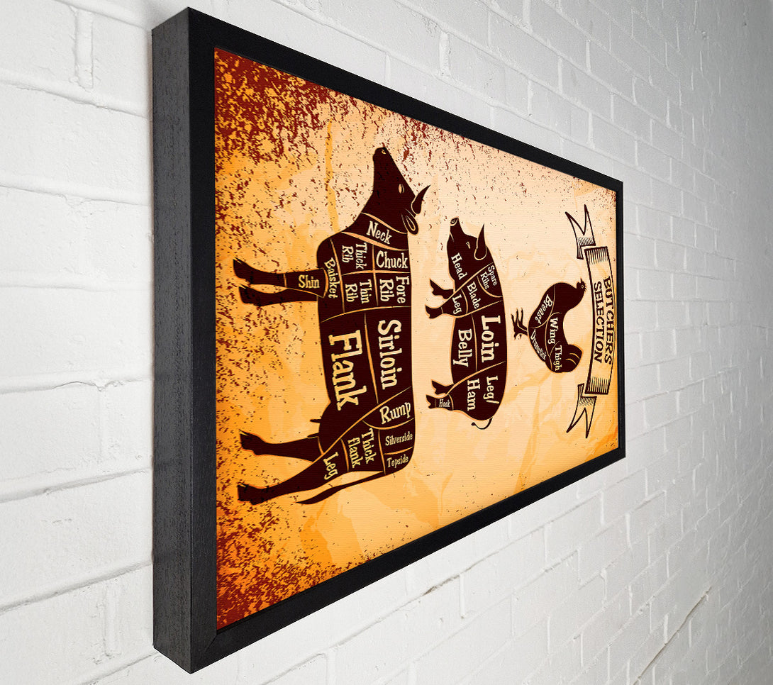  A Canvas Print of Butchers Selection 1 Canvas Print