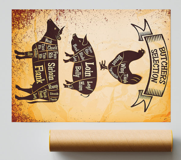 Butchers Selection 1 Giclee Print