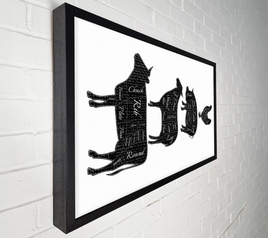  A Canvas Print of Butchers Selection 2 Canvas Print