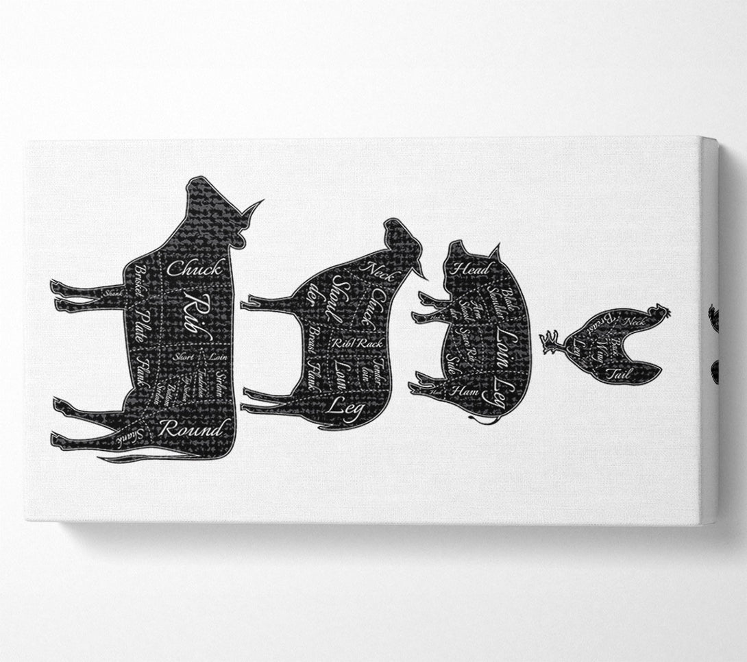  A Canvas Print of Butchers Selection 2 Canvas Print