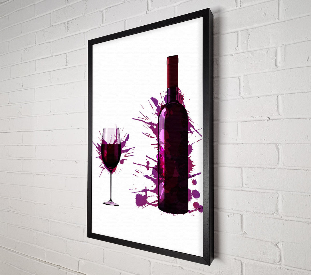  A Canvas Print of Wine Splash Canvas Art