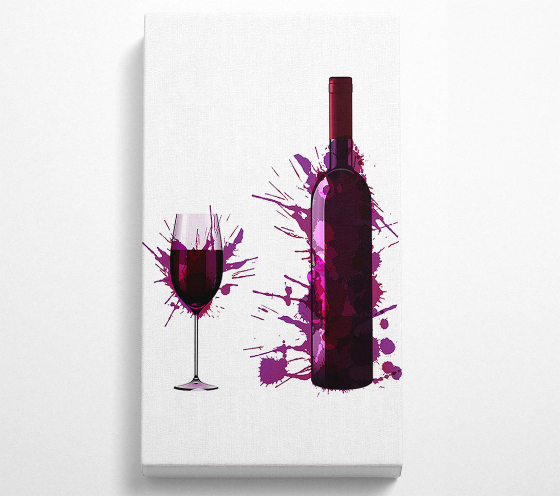  A Canvas Print of Wine Splash Canvas Art