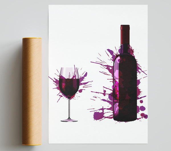 Wine Splash Poster