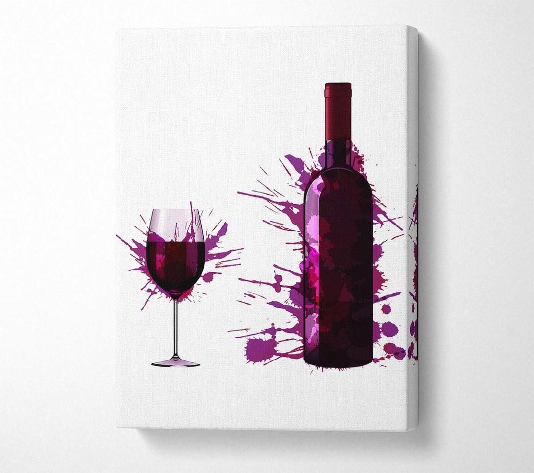  A Canvas Print of Wine Splash Canvas Art