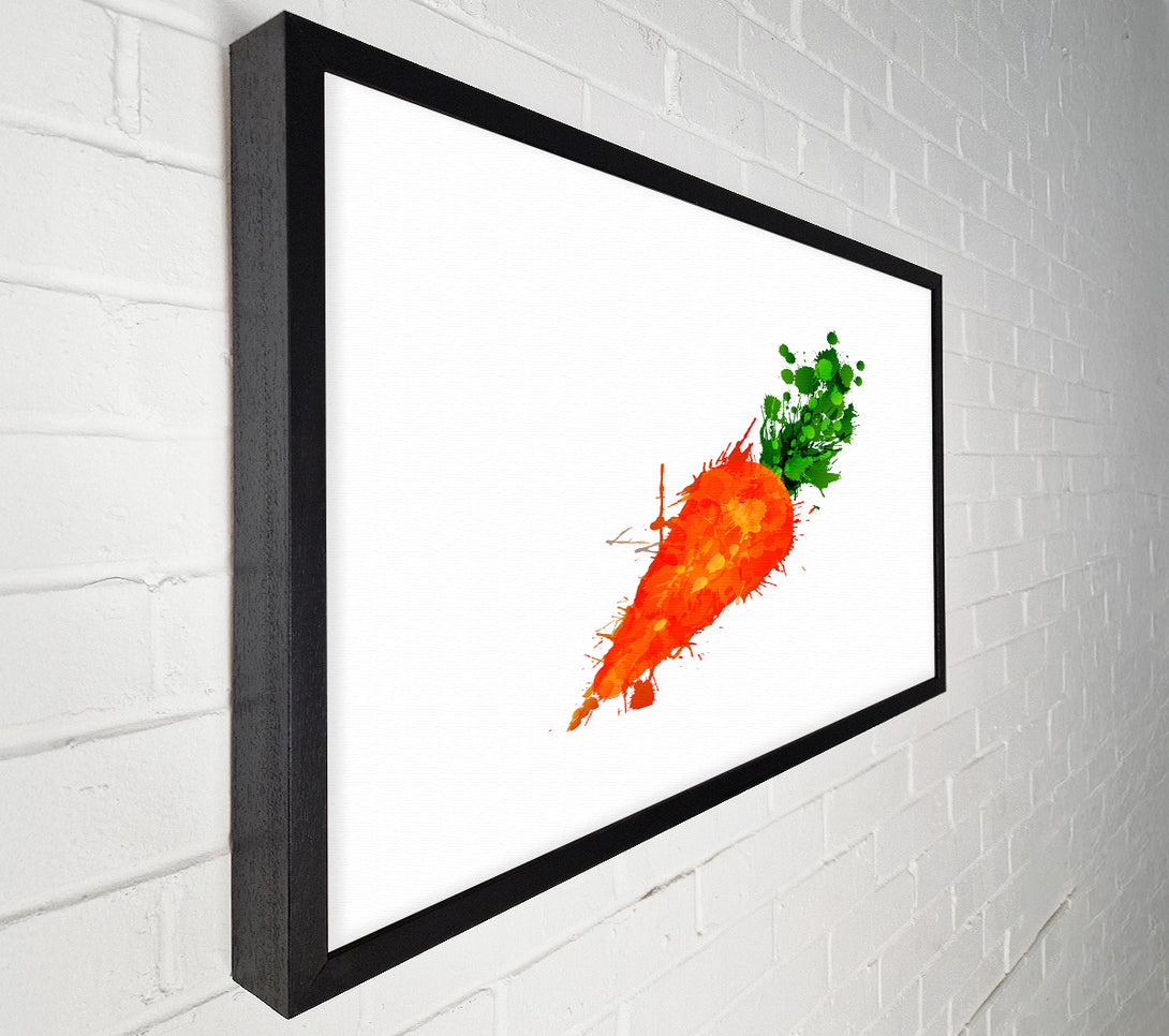  A Canvas Print of Carrot Splash Canvas Art