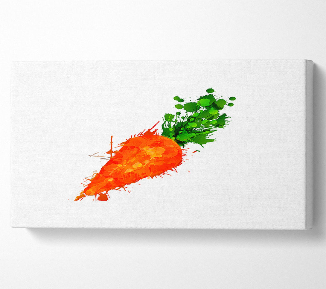  A Canvas Print of Carrot Splash Canvas Art