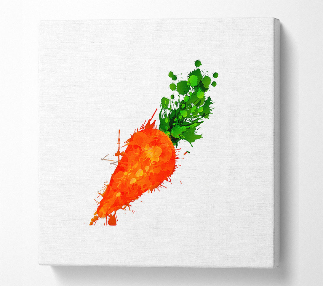  A Canvas Print of Carrot Splash Canvas Art