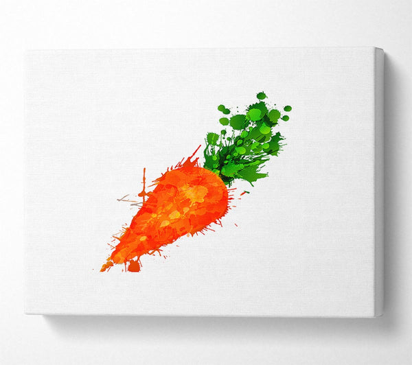  A Canvas Print of Carrot Splash Canvas Art