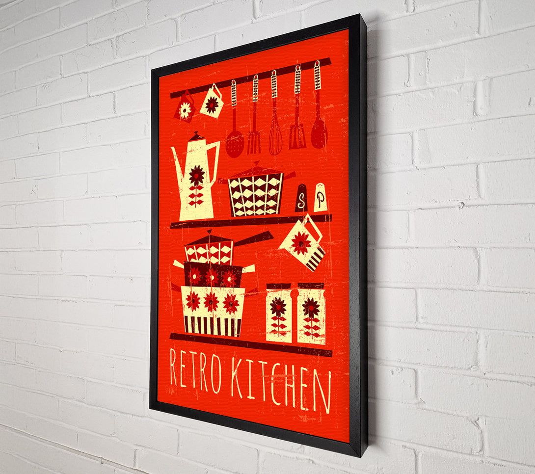  A Canvas Print of Retro Kitchen 1 Canvas Print